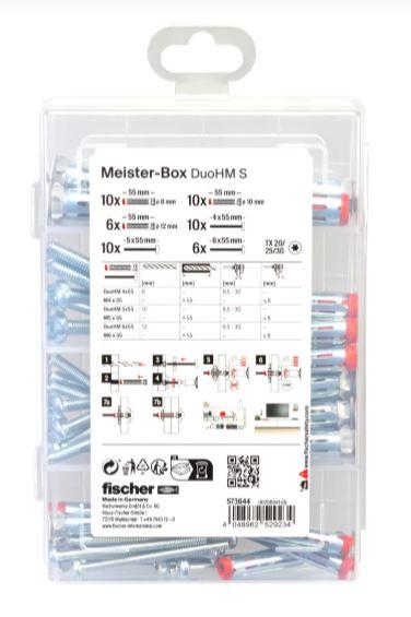 Coffret ProfiBox de 26 chevilles DuoHM + 26 vis ø4,5,6 - 573644 FISCHER