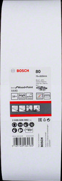 10 Bandes Abras 75X533 G80 BFW Bosch 2608606082