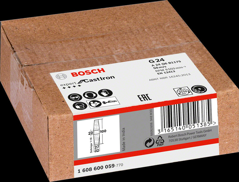 Meule 100 G24 Cor GSS6 Bosch 1608600059