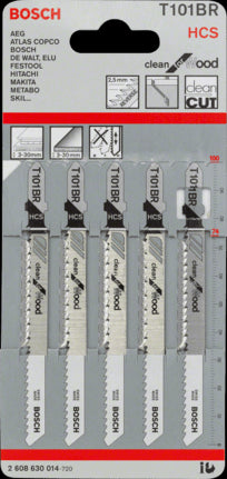 5 Lames T101Br Bosch 2608630014