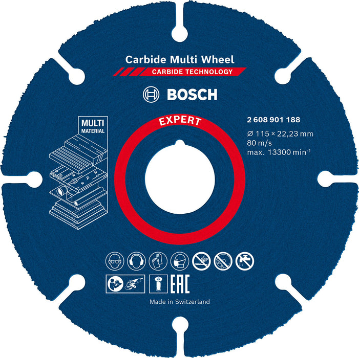 Disque à tronçonner Expert Carbide Multi Wheel 115mm, 1mm, 22,23mm