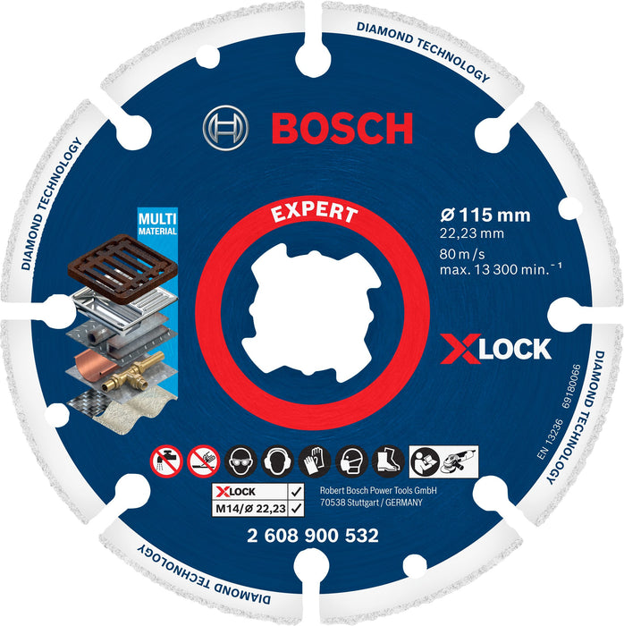 Disque à tronçonner X-LOCK Expert Diamond Metal Wheel 115x22,23mm