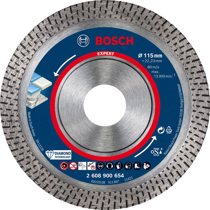 Disque à tronçonner diamanté Expert HardCeramic 115x22,23x1,4x10mm