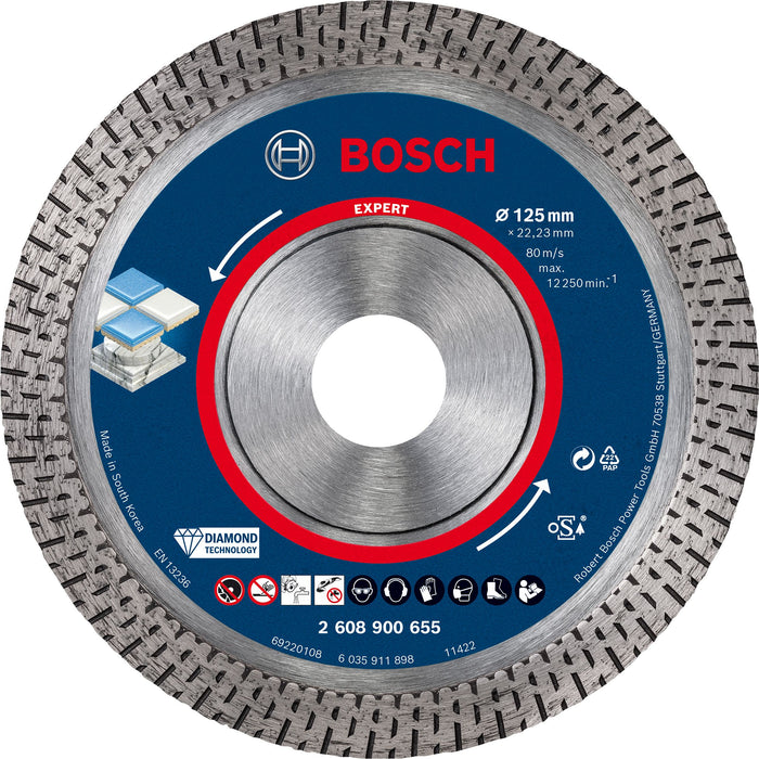 Disque à tronçonner diamanté Expert HardCeramic 125 22,23x1,4x10mm