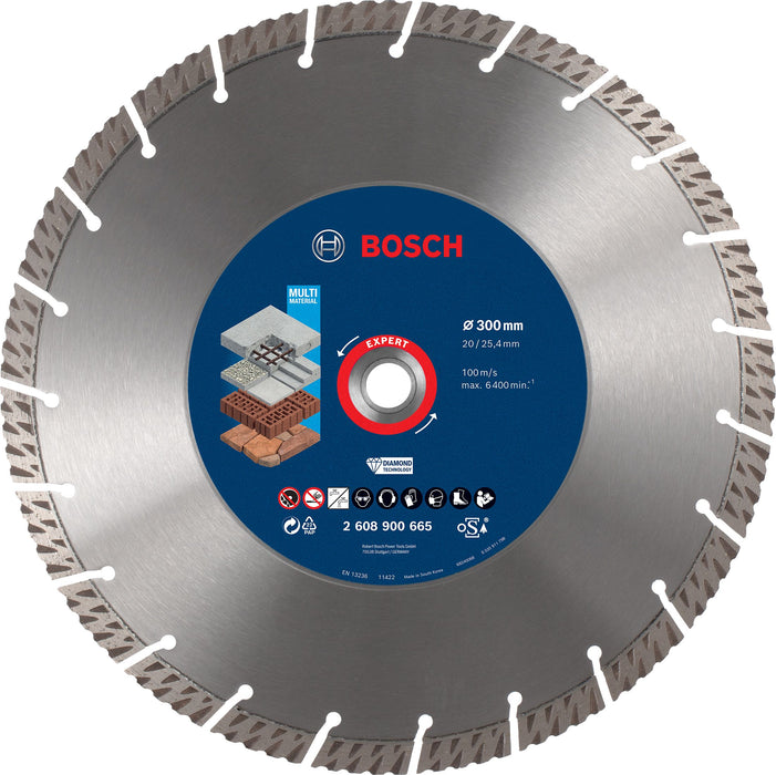 Disque à tronçonner diamanté Expert MultiMaterial 300x20/25,40x3x15mm