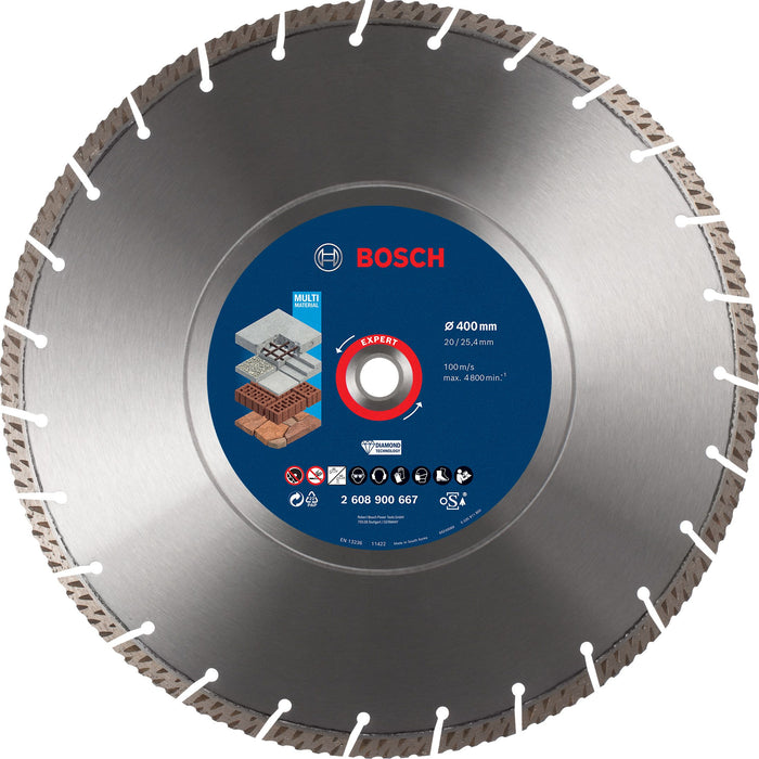 Disque à tronçonner diamanté Expert MultiMaterial 400x20/25,40x3,3x12mm