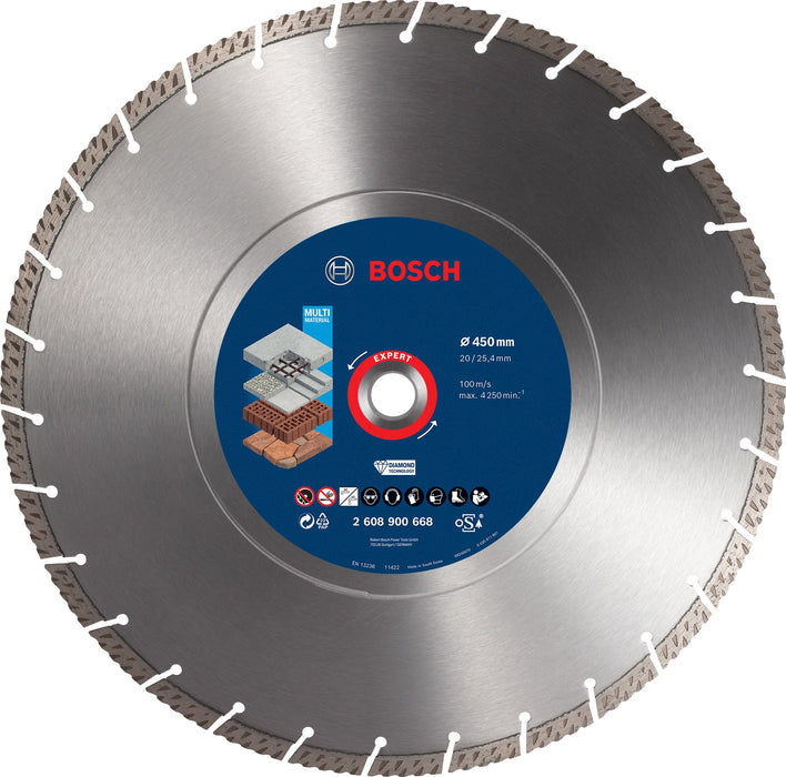 Disque à tronçonner diamanté Expert MultiMaterial 450x25,40x3,3x12mm