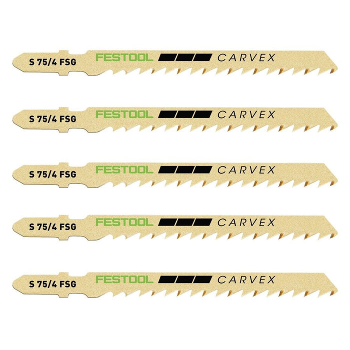 Lame de scie sauteuse  S 75/4 FSG/5 -  5pcs 204316 Festool