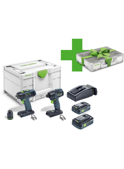 Festool Set de vissage sans fil TID 18 4,0 I-Set T18 Organizer Edition - 577431 Festool