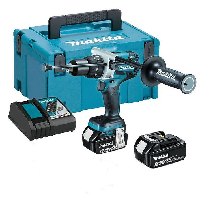 Perceuse visseuse à percussion 18 V Li-Ion 5 Ahø 13 mm DHP481RTJ MAKITA