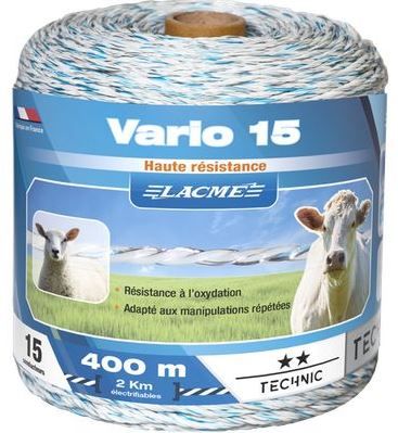 Fil clôture VARIO 15  400ML D:2.5mm PARCEL'15 - 630700 Lacme