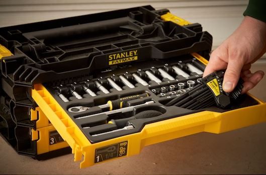 Boite à outils 3 tiroirs complète 126 pcs -  PRO-STACK FMMT98107-1 STANLEY