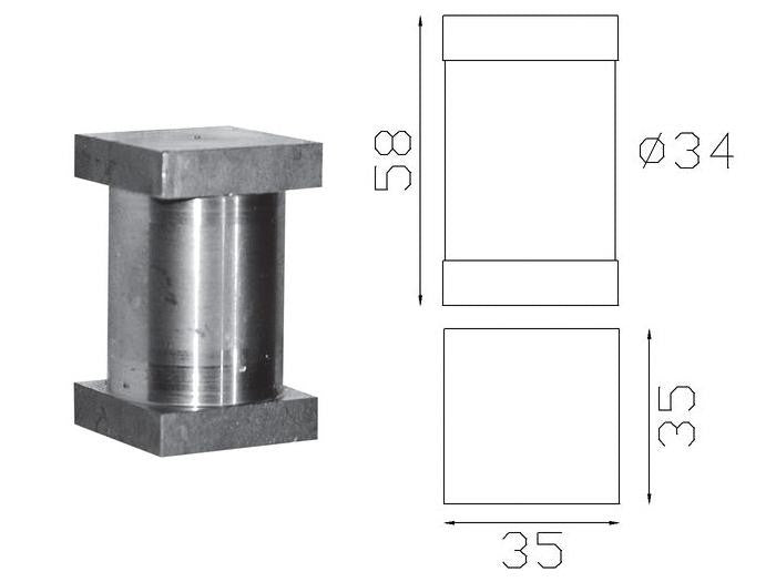 Axe Ø34 pour tube [35] - 19132