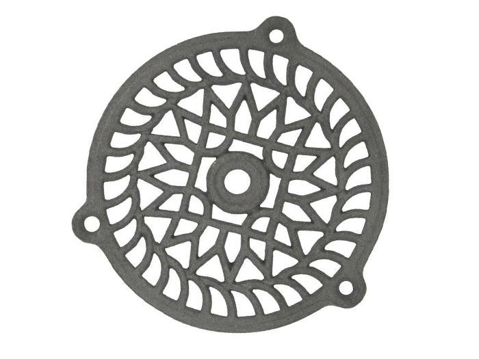 Grille d'aération ronde fonte fixe ø160mm