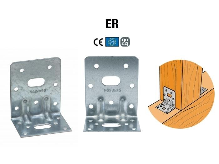 Équerre renforcée acier galva 75x100x60x2,5