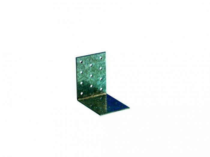 Equerre simple acier galvanise 80x80x80x2,5 mm