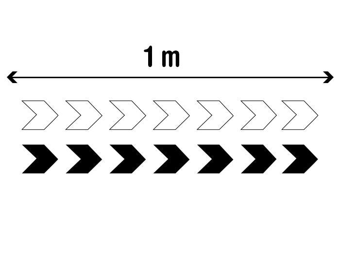 Lot de 2 bandes adhésives 1m pour repérage portes vitrées