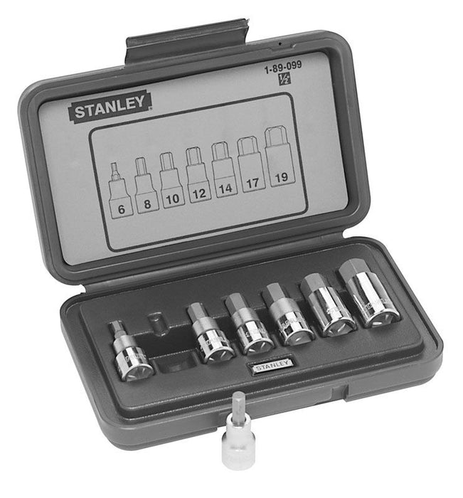 Coffret A Douilles 6 Pans 1/2" - Jeu De 7 Pcs Stanley 1-89-099