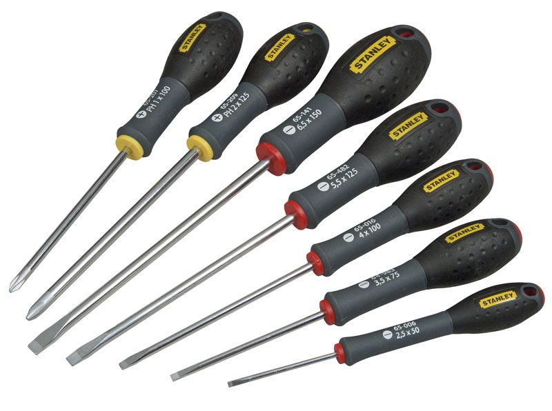 Tournevis Electricien + Mecanicien + Phillips - Jeu De 7 Pcs Stanley FMHT0-62627