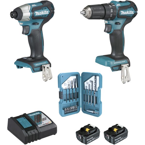 Ensemble de 2 machines 18 V Li-Ion 5 Ah (DTD155 + DHP483)DLX2221TJ2 MAKITA