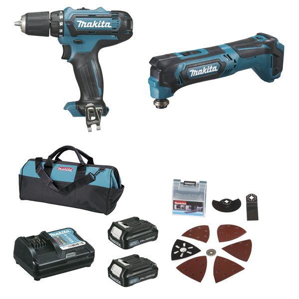 Ensemble de 2 machines CXT ( kit d'accessoires) (DF331D + TM30D)CLX206AX4 MAKITA