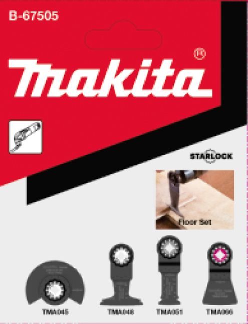 Kit Parquet Starlock 4Pcs (Tma045/048/051/066) Makita B-67505