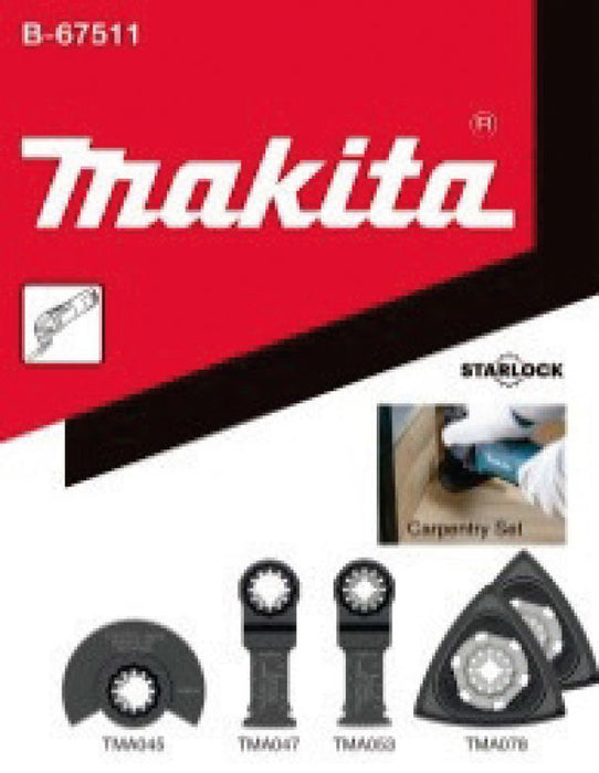 Kit Bois Starlock 5Pcs (Tma045/047/053+ Tma078x2) Makita B-67511