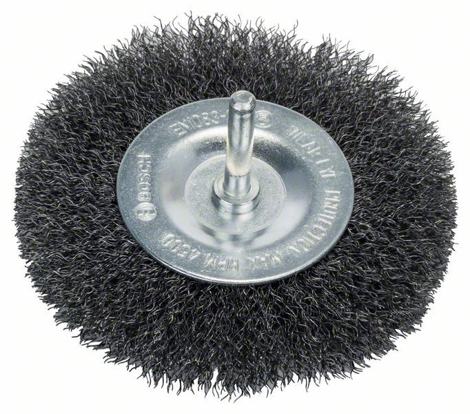 Brosse circulaire 100 mm à fils d'acier ondulés 0,2 mm Bosch 1609200274