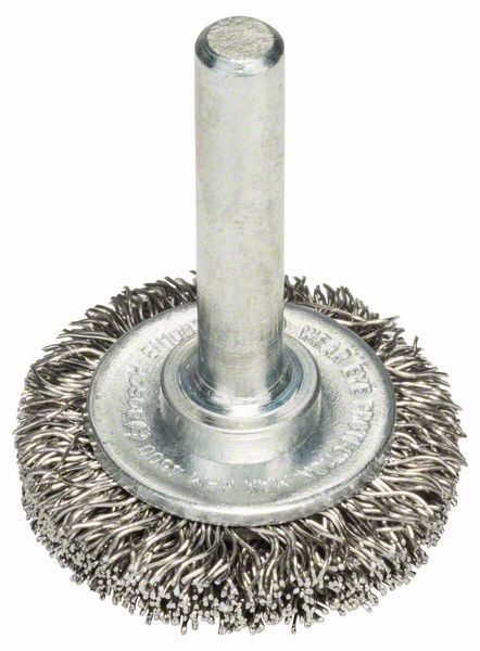 Brosse circulaire 30 mm à fils d'inox ondulés 0,3 mm Bosch 2608622119