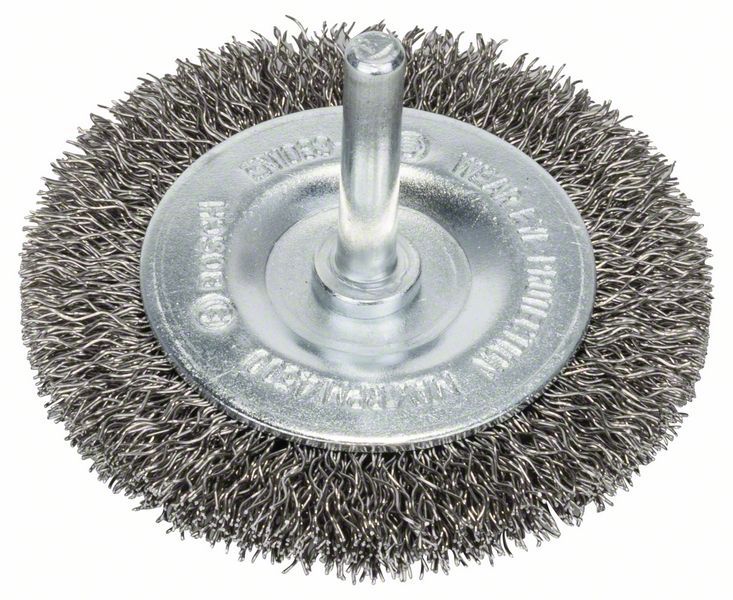 Brosse circulaire 70 mm à fils d'inox ondulés 0,3 mm Bosch 2608622121