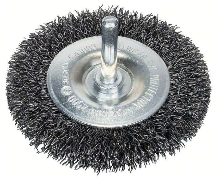 Brosse circulaire 75 mm à fils d'acier ondulés 0,3 mm Bosch 2608622007