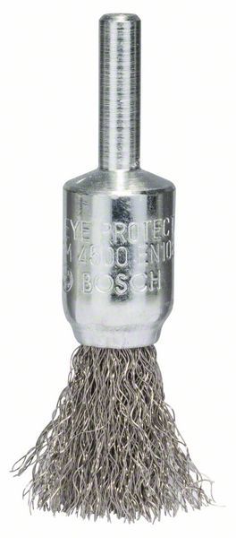 Brosse pinceau 15 mm à fils d'inox ondulés 0,2 mm Bosch 2608622126