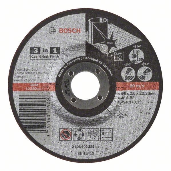 Disque à tronçonner 3 en 1 Bosch 2608602389