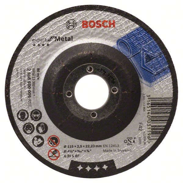 Disque à tronçonner à moyeu déporté Expert for Metal Bosch 2608600005