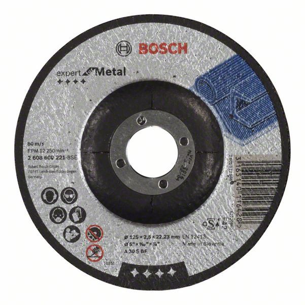 Disque à tronçonner à moyeu déporté Expert for Metal Bosch 2608600221