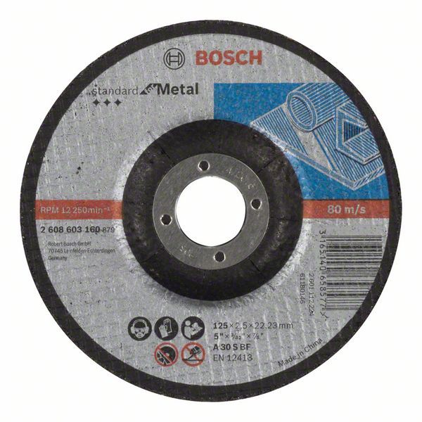 Disque à tronçonner à moyeu déporté Standard for Metal Bosch 2608603160