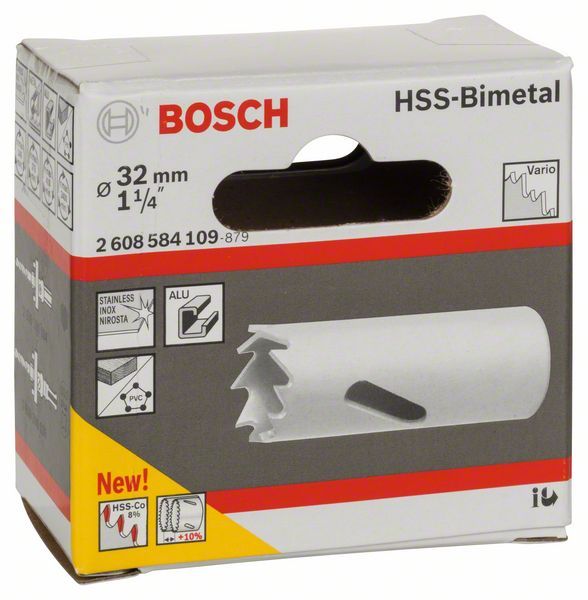 Scie-trépan HSS bimétal pour adaptateur standard Bosch 32mm