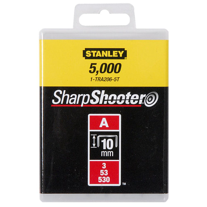 Agrafes Type A - En Boite Agrafes 10 mm - 3/8 Type A (5000) Stanley 1-TRA206-5T