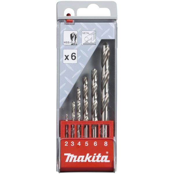 Coffret 6 Forets Metal Hss-G Makita D-57196