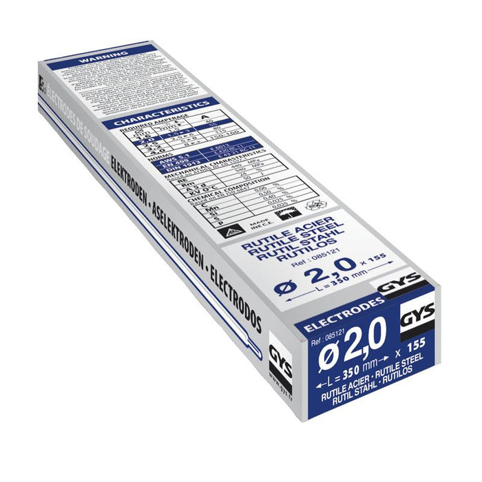 155 Électrodes rutiles E6013 ø2,0 GYS 085121