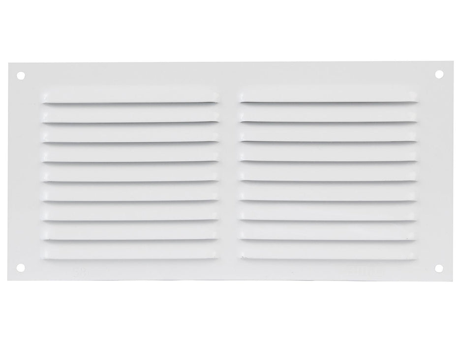 Grille de ventilation en aluminium blanc 100x200 mm  Passage d'air: 58 cm² - AMIG20192