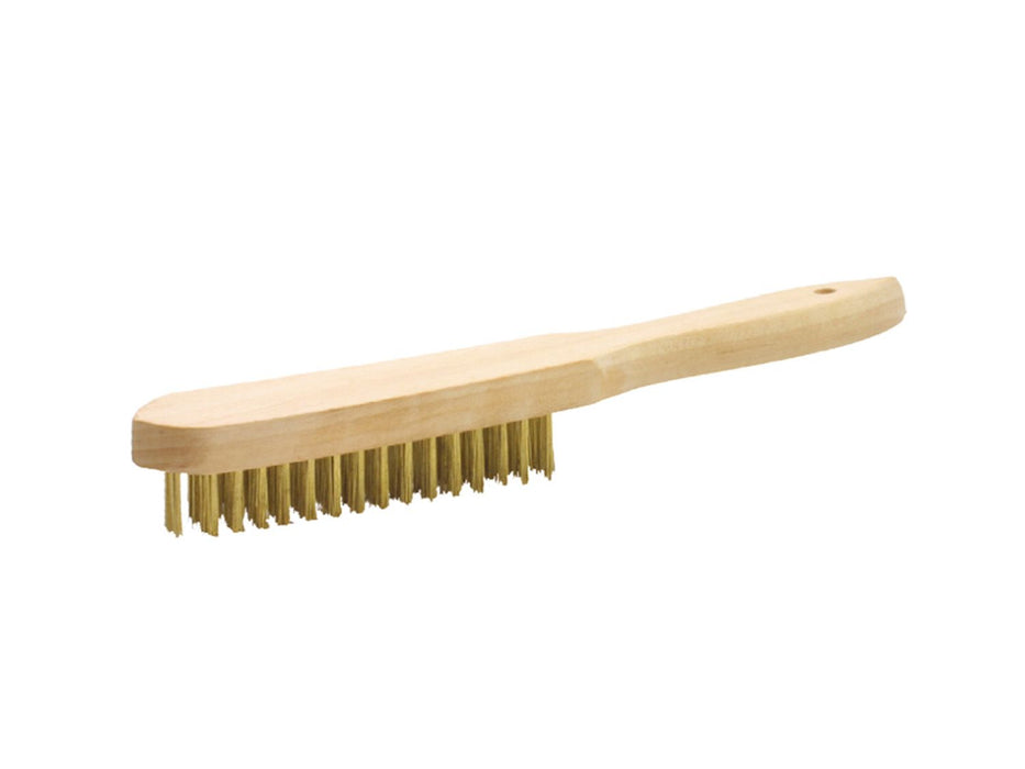 Brosse manuelle en bois avec manche en fil de fer en acier l 13724