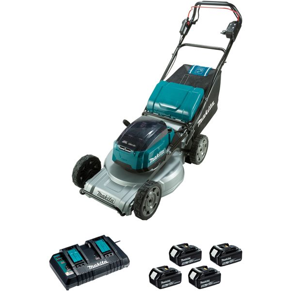 Tondeuse auto-tractée 36V 2 x 18 V Li-Ion 5 Ah (4 batteries) DLM533PT4 Makita