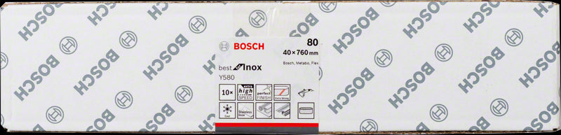 10 Abr Bandes Tube Y580 40X760 Y580 Bosch 2608608Z43