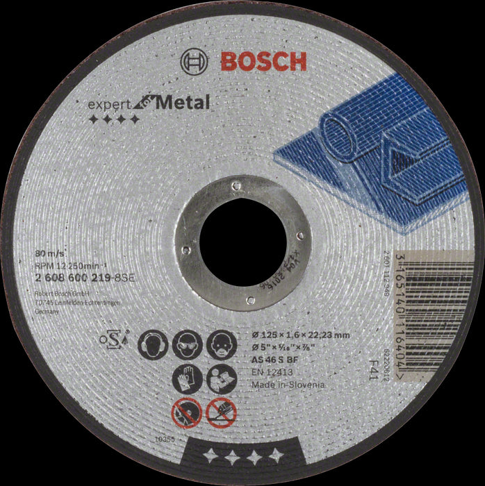 Disque 125 X 1,6 Acier Plat Bosch 2608600219