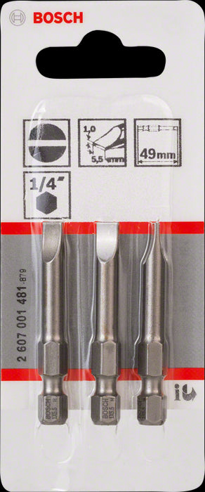 3 Embts XH 1,0X5,5mm 49mm Bosch 2607001481