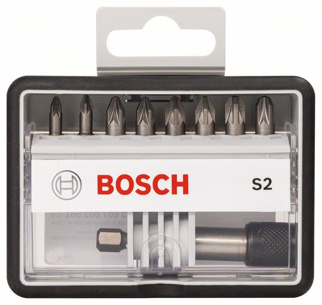 Set 8 Emb Pozidriv 25 mm Extra Dur Bosch 2607002561